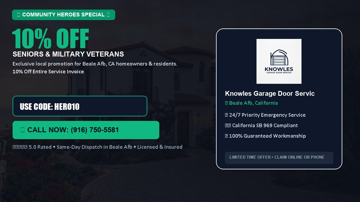 10% OFF Senior Citizens (65+) & Military / Veteran Community Discount in Beale Afb, CA